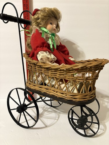 Vintage wicker carriage - wicker, carriage/