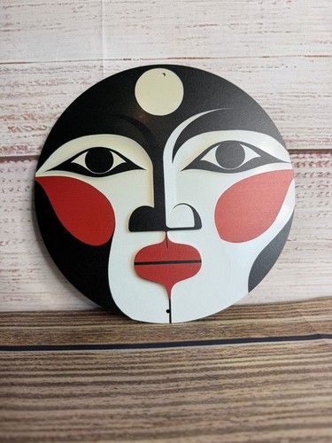 Abstract face metal wall - face,