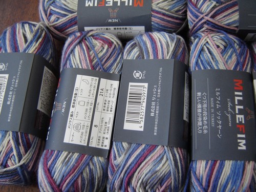 Job lot millefim sock yarn - job,