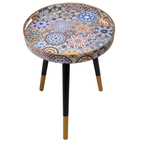 Moroccan mosaic round side - round,