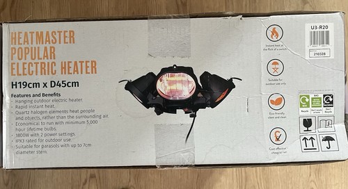 Outdoor garden electric heater