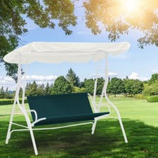 Green Replacement Swing Seat Cover Garden Chair Hammock Cushion 2-3 Seater