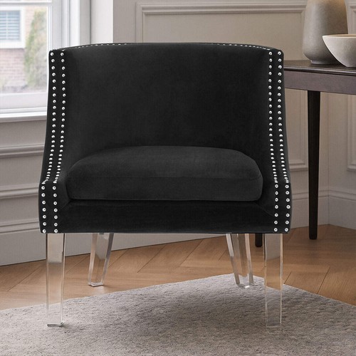 Clarence black velvet chair - clarence,
