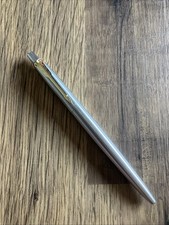 Parker JOTTER STAINLESS STEEL GT GOLD Trim Ballpen, BLUE Medium, 1953182 (1 PEN)