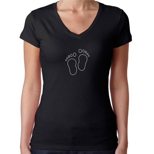 Womens shirt rhinestone - womens, t-shirt