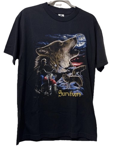 Motorcycle wolf survivors - survivors, mens