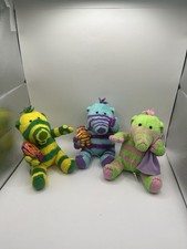 Fisher Price 2002 Mattel The Fimbles Vintage Fimbo,Florrie & Baby Pom plush X3