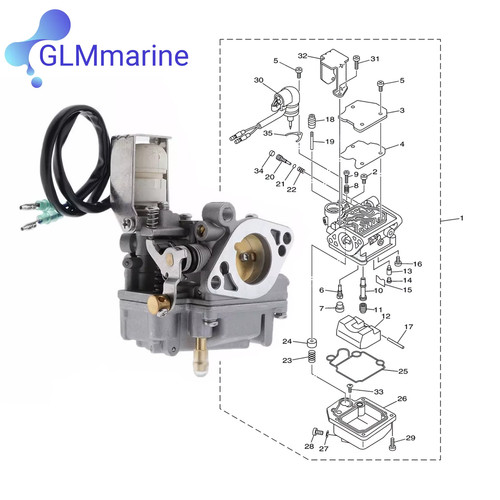 6ah 14301 carburetor for 4 - 6ah-14301,