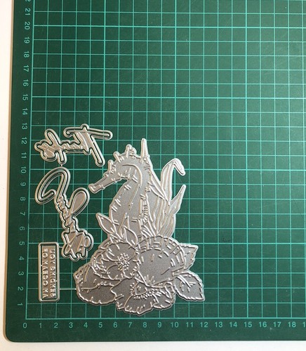 7pcs seahorse sentiments - 7pcs, &
