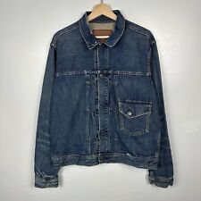 Polo Ralph Lauren Denim Jacket, Type 1, Indigo, Distressed, RRL, Mens Large