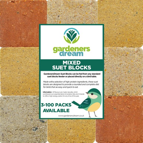 Gardenersdream suet fat blocks - gardenersdream,