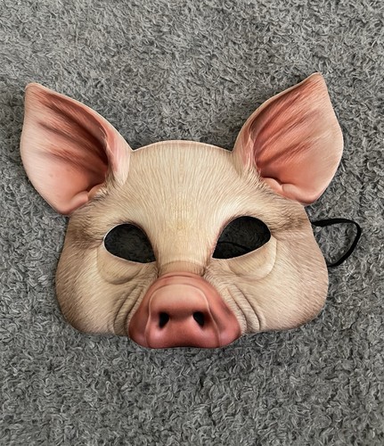 1pcs half face animal - mask, pig
