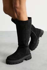 Faith Natural Black Knee High