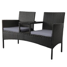 Garden Rattan Loveseat Patio