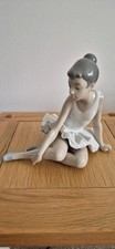 Lladro Nao Seated Ballerina -