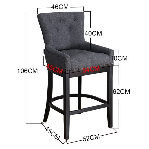 Linen bar stools high - stools,