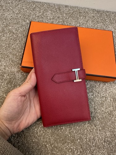 Hermès bearn wallet - bearn, red