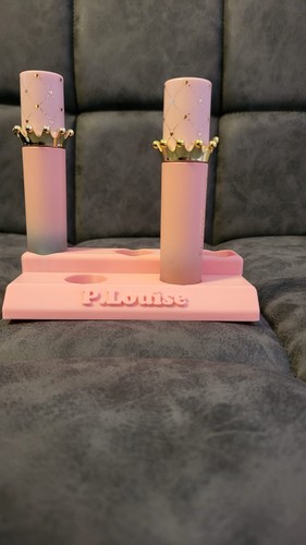 Makeup display pink stand - pink, lip