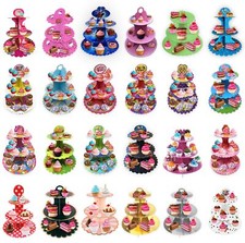 3 Tier Cake Stand Afternoon Party Wedding Muffin Cupcake Dessert Holder