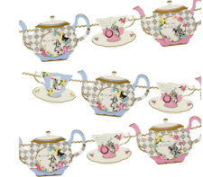 Alice in Wonderland Truly Alice Mad Hatter Tea Party Teapot Bunting (4 metres)