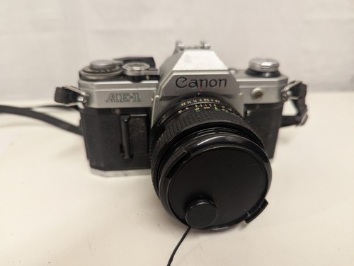 Black silver canon ae 1 - &,