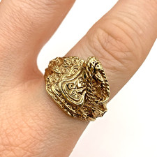 9 ct Gold Saddle Ring 375
