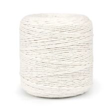 Premium Undyed Macrame Cord Twine, 200 m / 656 ft of 3 mm Natural Cotton (Reel)