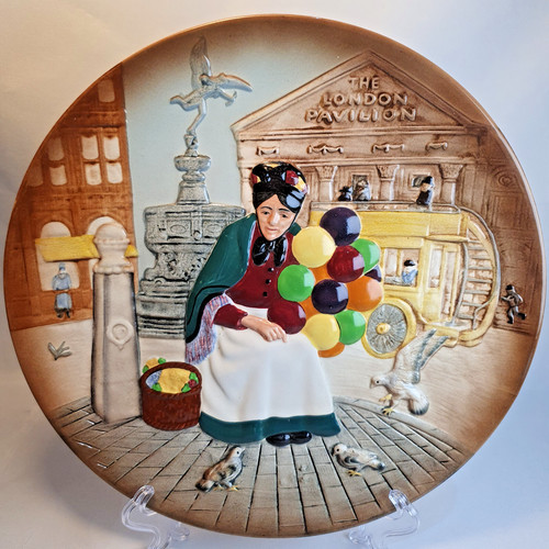 Porcelain decorative plate - porcelain,