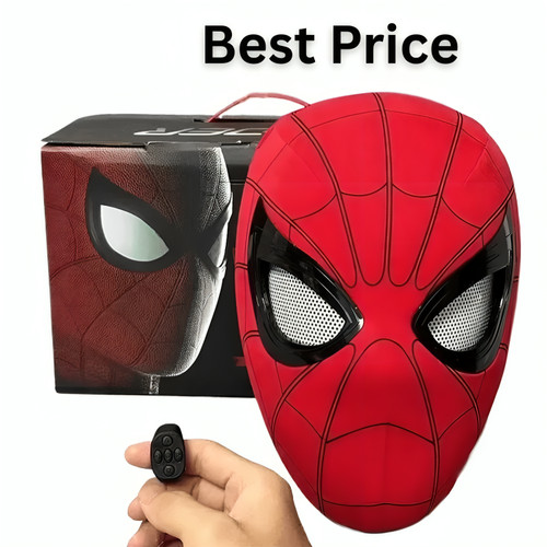Spiderman mask with - with, ring