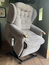 SHERBORNE LYNTON LUXURY ELECTRIC RISER RECLINER DUAL MOTOR CHAIR IN BLUE 