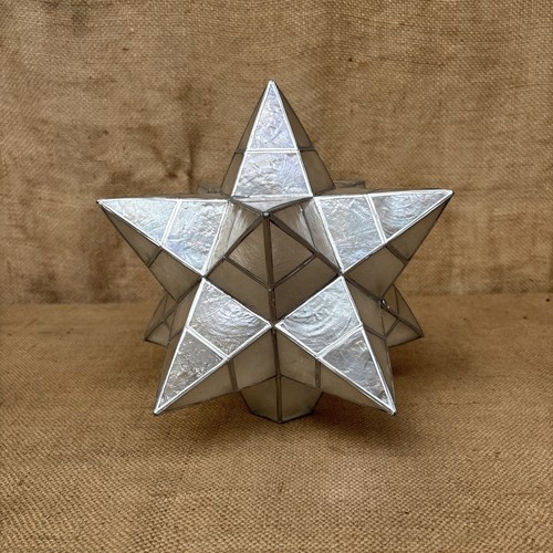 Capiz shell star pendant