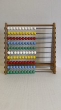 Vintage Wooden Abacus 10-Row