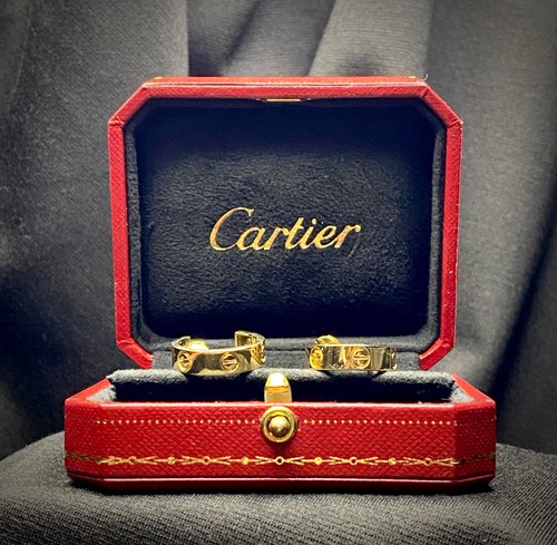 Cartier love hoop earrings - cartier,