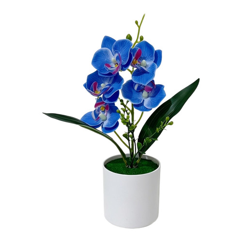 Blue artificial phalaenopsis - blue,