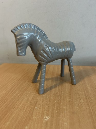 Vintage grey painted - grey, metal