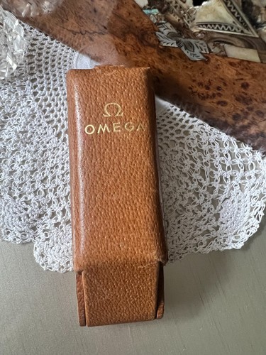 Vintage omega leather watch - vintage,