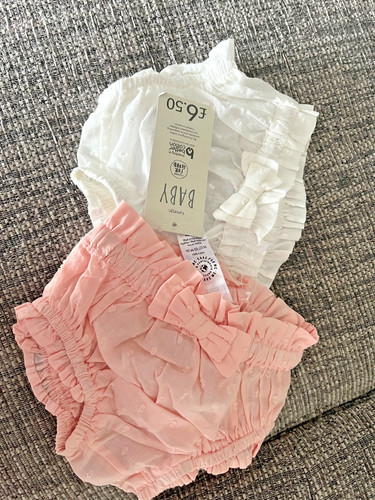 George baby girl pink white - george, &