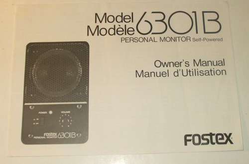 Fostex 6301b personal monitor - 6301b,