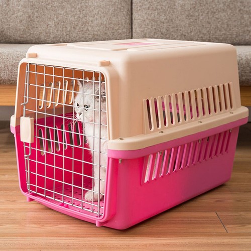 Pink large pet carrier - pet,