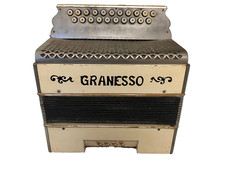 Granesso Vintage Button Accordion – Rare Model, Working, Needs Restoration