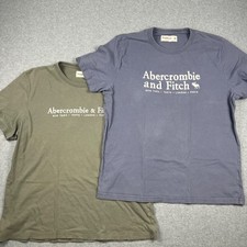 Abercrombie & Fitch Soft A&F Tee Shirt Lot of 2 XXL 2XL Embroidered Preppy Moose