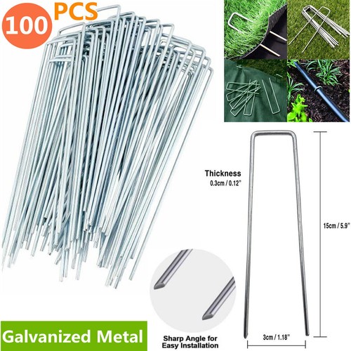 Galvanised pins weed control - galvanised,