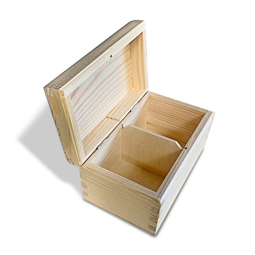 Wooden tea box smooth - tea, (h2)