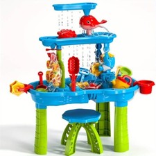 Kids Sand Water Table For Toddlers, 3-Tier Sand And Water Play Table Toys - GIFT