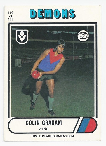 1976 scanlens colin - scanlens, (119)