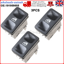 3PCS Electric Power Window Winder Switch Button 6 pin Fits For VW Seat 191959855