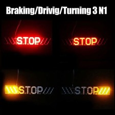 3 IN 1 Motorcycle Stop Brake Turn Signal License Plate Light Waterproof DC 12V