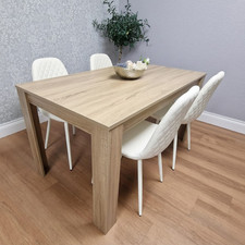 Dining Table and 4 Chairs Oak