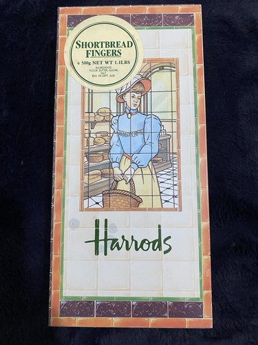 Harrods biscuit tin 1984 - biscuit,