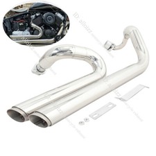 For Yamaha V Star 650 400 XVS 1998-2016 Slip On Full Exhaust System Tail Muffler